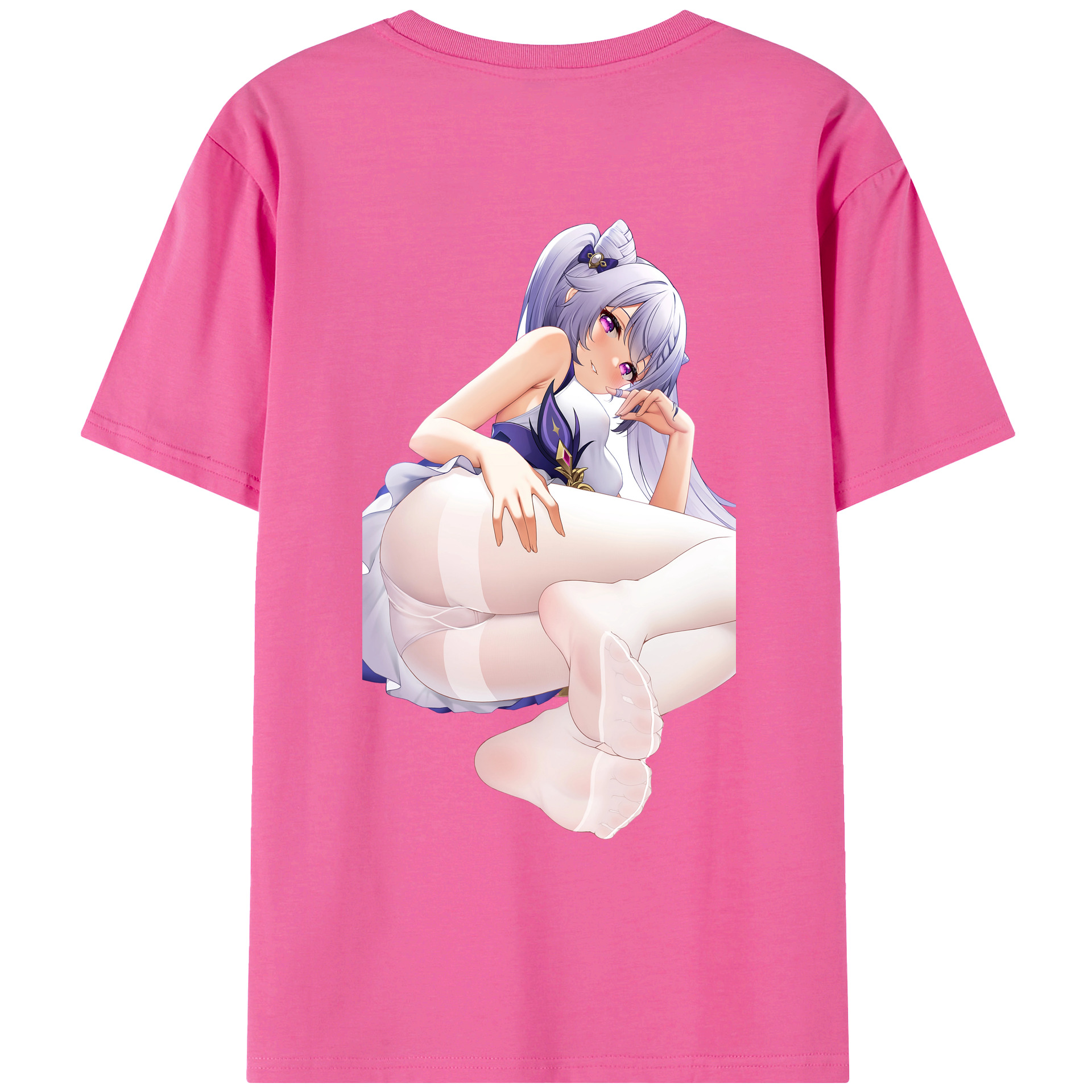げんし神 刻晴 こくせい genshin Kokusei レディース半袖Tシャツ(バックプリント)